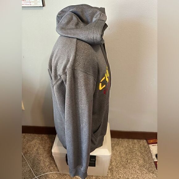 Under Armour Mens Small Iowa State Cyclones Gray Hoodie - Picture 4 of 7